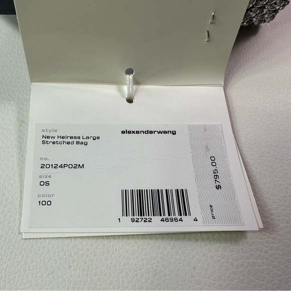 NEW Alexander Wang New Heiress Large Flex Bag in Clear Crystal - Picture 7 of 11